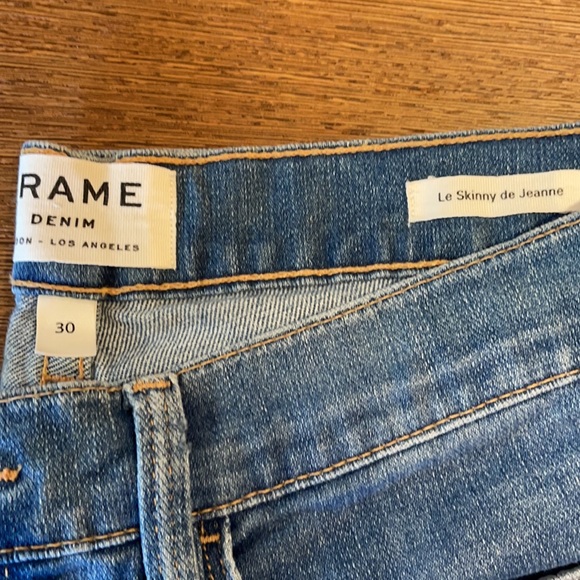 Frame Le Skinny de Jeanne distressed in blue size 30 - Picture 4 of 4